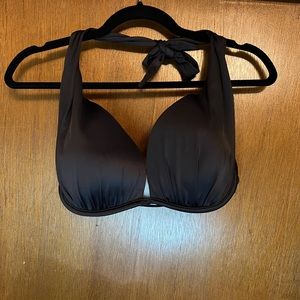 Black Underwire Swim Top